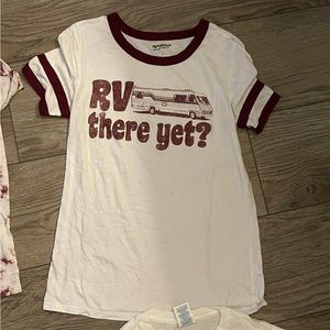 White tee with design